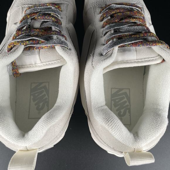 Vans Knu Skool Women’s Size 7 White Suede Casual Platform Sneaker Skate Shoe NEW - Picture 8 of 9